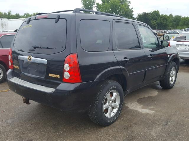 4F2CZ96195KM32945 - 2005 MAZDA TRIBUTE S BLACK photo 4