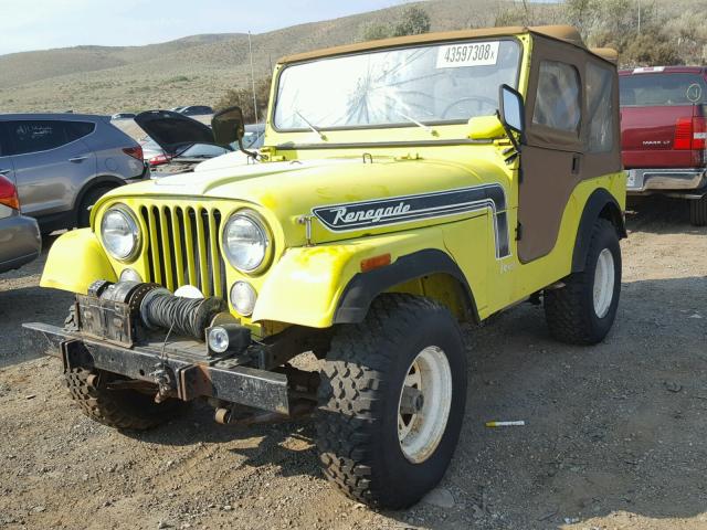 J4F835TH91438 - 1974 JEEP CJ-5 YELLOW photo 2