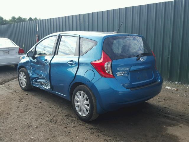 3N1CE2CP2FL395946 - 2015 NISSAN VERSA NOTE BLUE photo 3