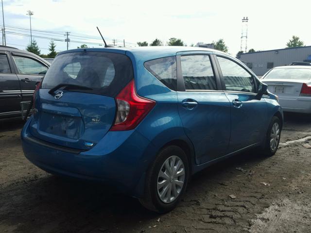 3N1CE2CP2FL395946 - 2015 NISSAN VERSA NOTE BLUE photo 4