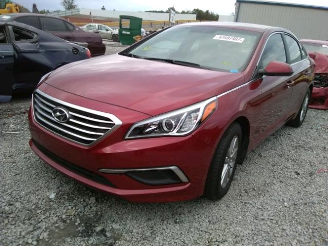 5NPE24AF6GH404265 - 2016 HYUNDAI SONATA SE RED photo 2