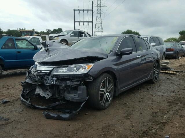 1HGCR2F57GA164885 - 2016 HONDA ACCORD SPO CHARCOAL photo 2