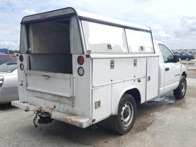 3D7KA26D14G221027 - 2004 DODGE RAM 2500 S WHITE photo 4