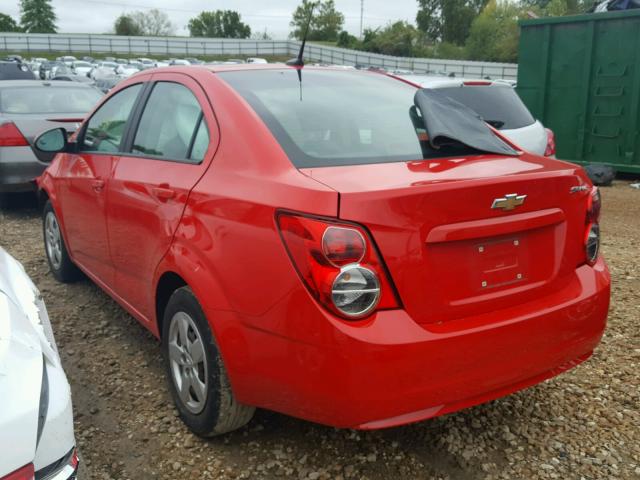 1G1JA5SH0E4134050 - 2014 CHEVROLET SONIC LS Կարմիր լուսանկար 3