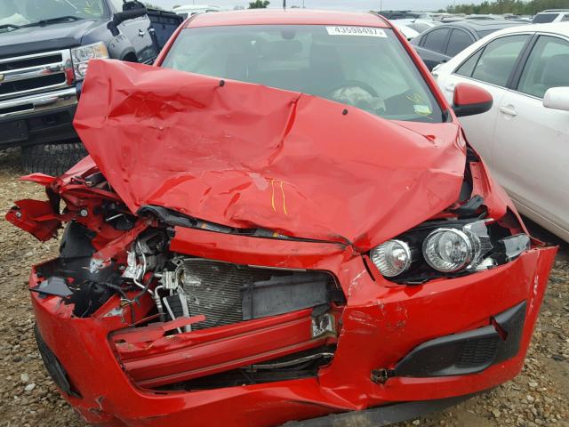 1G1JA5SH0E4134050 - 2014 CHEVROLET SONIC LS Կարմիր լուսանկար 7