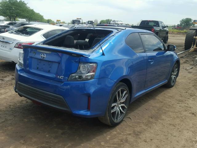 JTKJF5C75F3091727 - 2015 TOYOTA SCION TC 蓝色 照片 4