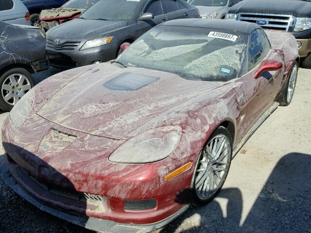 1G1YN2DT3A5800440 - 2010 CHEVROLET CORVETTE Z RED photo 2