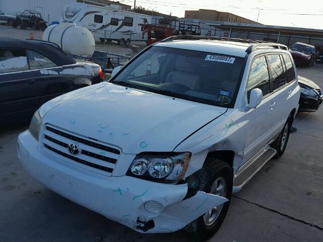 JTEGD21A330061848 - 2003 TOYOTA HIGHLANDER WHITE photo 2