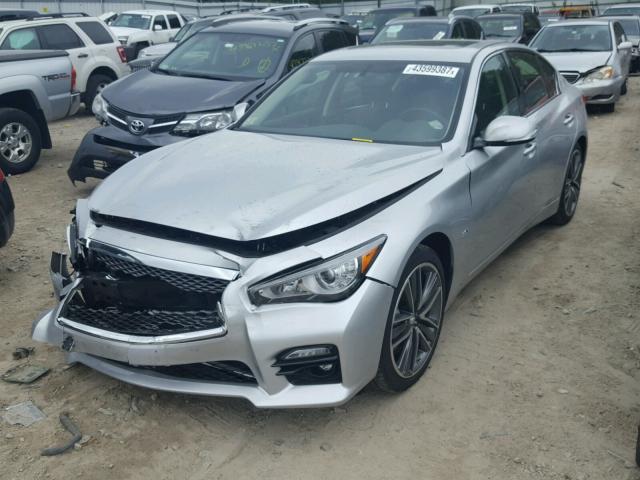 JN1EV7AR2GM345825 - 2016 INFINITI Q50 PREMIU SILVER photo 2