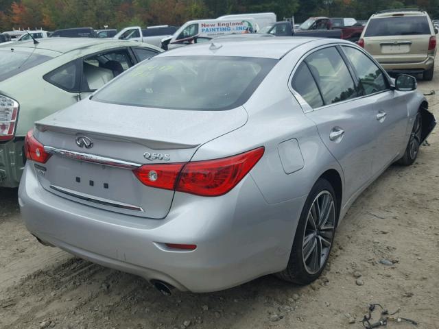 JN1EV7AR2GM345825 - 2016 INFINITI Q50 PREMIU SILVER photo 4