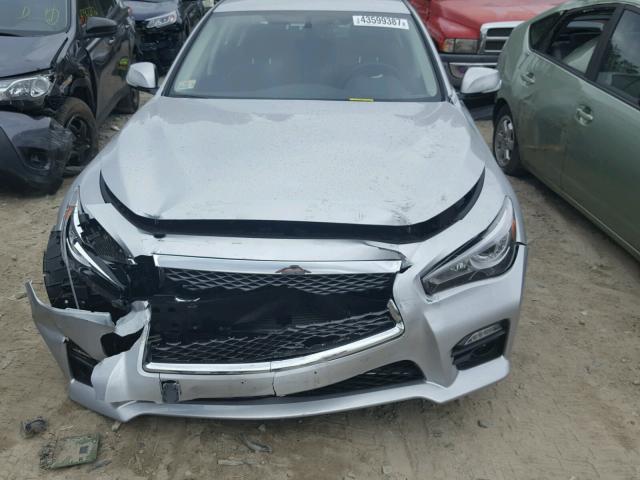 JN1EV7AR2GM345825 - 2016 INFINITI Q50 PREMIU SILVER photo 9