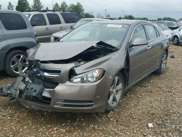 1G1ZC5E01CF163786 - 2012 CHEVROLET MALIBU 1LT BEIGE photo 2