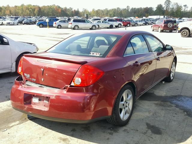 1G2ZG57B284147338 - 2008 PONTIAC G6 BASE MAROON photo 4