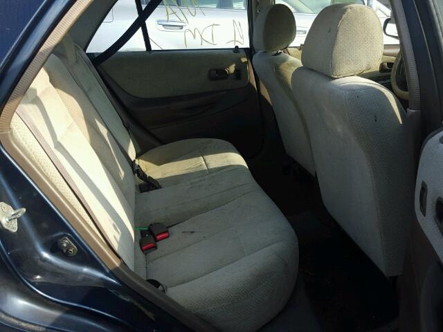 JM1BJ2221X0184570 - 1999 MAZDA PROTEGE DX BLUE photo 6