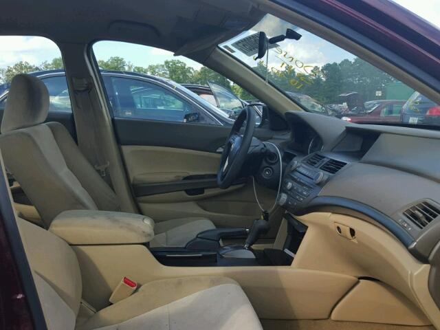 JHMCP26368C008537 - 2008 HONDA ACCORD LX BURGUNDY photo 5