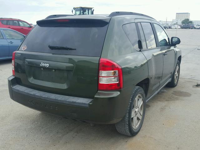 1J8FT47W37D118624 - 2007 JEEP COMPASS GREEN photo 4