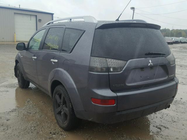 JA4MT41X27Z000285 - 2007 MITSUBISHI OUTLANDER GRAY photo 3