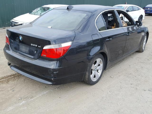 WBANF33547CW71268 - 2007 BMW 525 XI BLACK photo 4