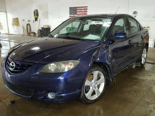 JM1BK323141154907 - 2004 MAZDA 3 BLUE photo 2