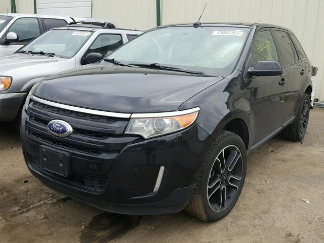 2FMDK4JCXDBC86130 - 2013 FORD EDGE BLACK photo 2