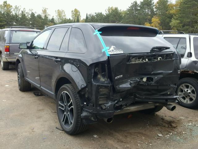 2FMDK4JCXDBC86130 - 2013 FORD EDGE BLACK photo 3