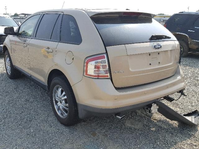 2FMDK49CX7BA96188 - 2007 FORD EDGE SEL P GOLD photo 3