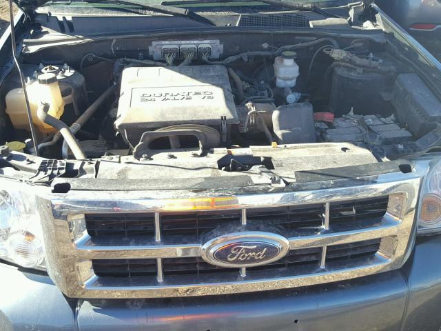 1FMCU9DG1AKA35130 - 2010 FORD ESCAPE BLUE photo 7