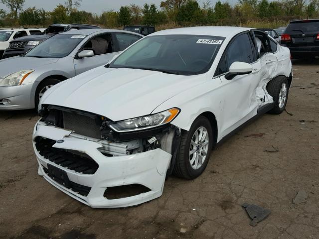 1FA6P0G78G5116977 - 2016 FORD FUSION S WHITE photo 2