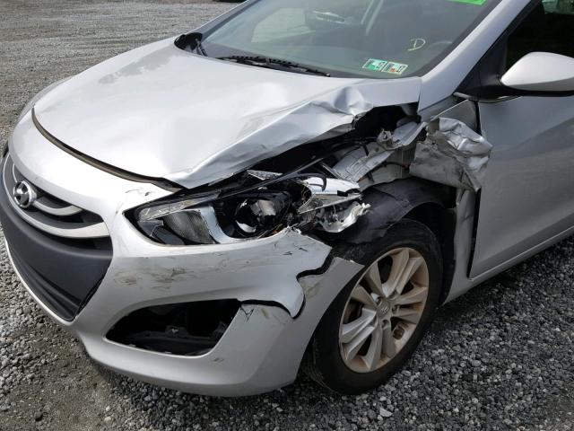 KMHD35LH3EU177466 - 2014 HYUNDAI ELANTRA GT SILVER photo 9