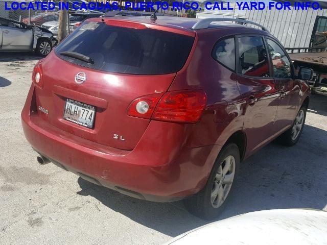 JN8AS58T79W043517 - 2009 NISSAN ROGUE S MAROON photo 4