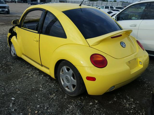 3VWBB61C7WM024037 - 1998 VOLKSWAGEN NEW BEETLE 黄色 照片 3