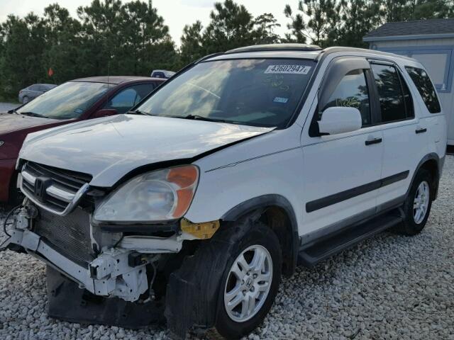 JHLRD78853C009409 - 2003 HONDA CR-V EX WHITE photo 2