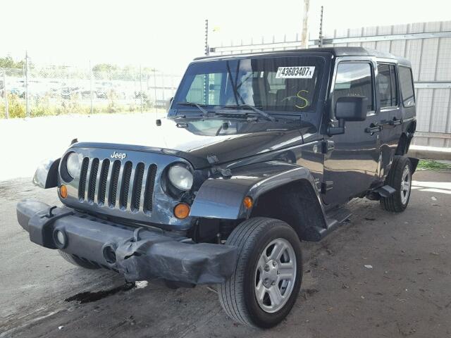 1J4GA59107L187103 - 2007 JEEP WRANGLER S 石墨色 照片 2