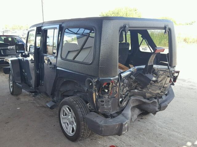 1J4GA59107L187103 - 2007 JEEP WRANGLER S 石墨色 照片 3