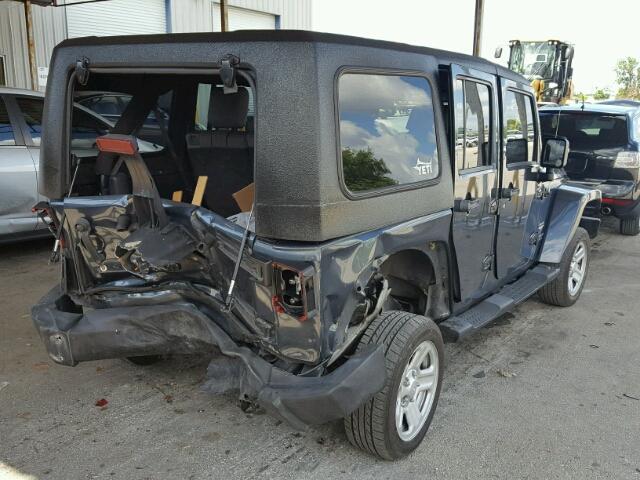 1J4GA59107L187103 - 2007 JEEP WRANGLER S 石墨色 照片 4