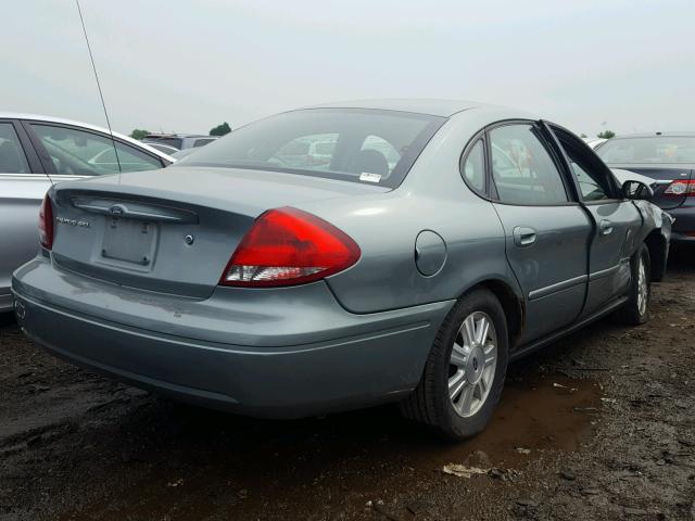 1FAFP56U87A137484 - 2007 FORD TAURUS SEL GREEN photo 4