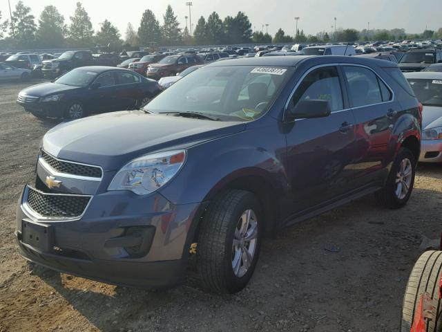 2GNALAEK1E6131178 - 2014 CHEVROLET EQUINOX LS BLUE photo 2