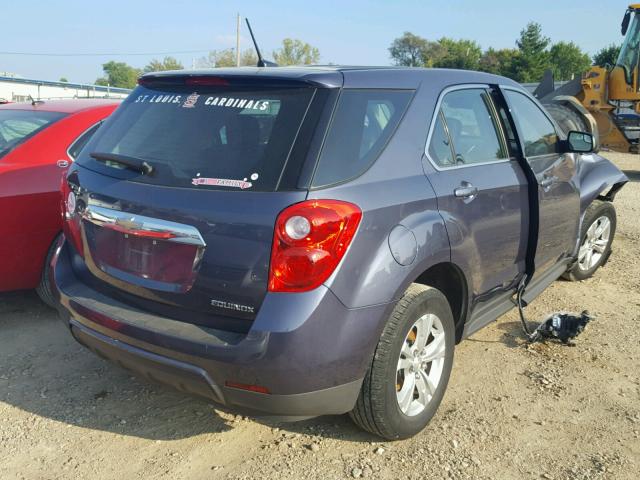 2GNALAEK1E6131178 - 2014 CHEVROLET EQUINOX LS BLUE photo 4