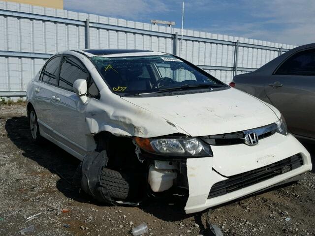 2HGFA16958H102101 - 2008 HONDA CIVIC EXL WHITE photo 1