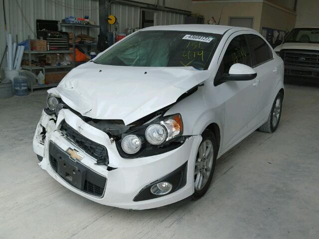 1G1JC5SH7D4151419 - 2013 CHEVROLET SONIC LT WHITE photo 2