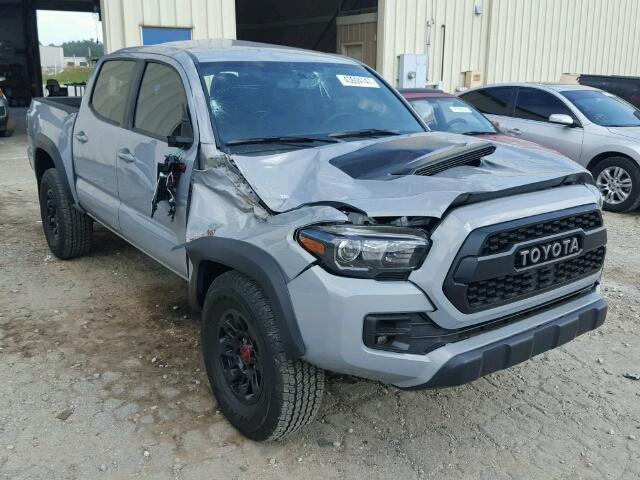 5TFCZ5AN7HX091197 - 2017 TOYOTA TACOMA DOU GRAY photo 1