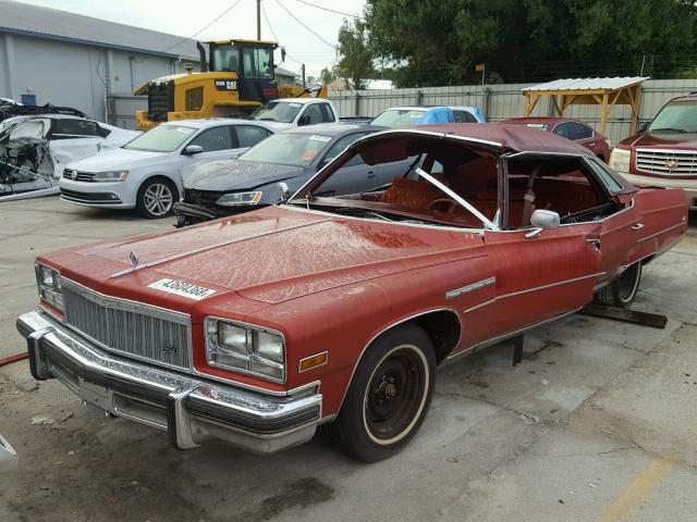 4X39Y6H495933 - 1976 BUICK ELECTRA LI BURGUNDY photo 2