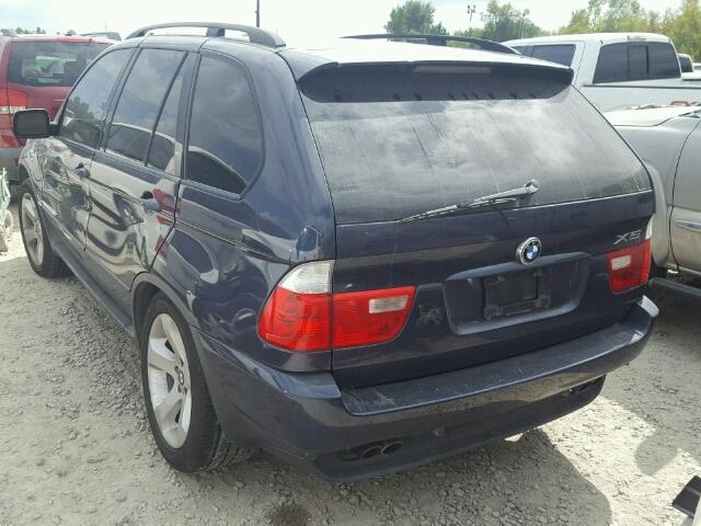 5UXFB53545LV13684 - 2005 BMW X5 4.4I BLUE photo 3