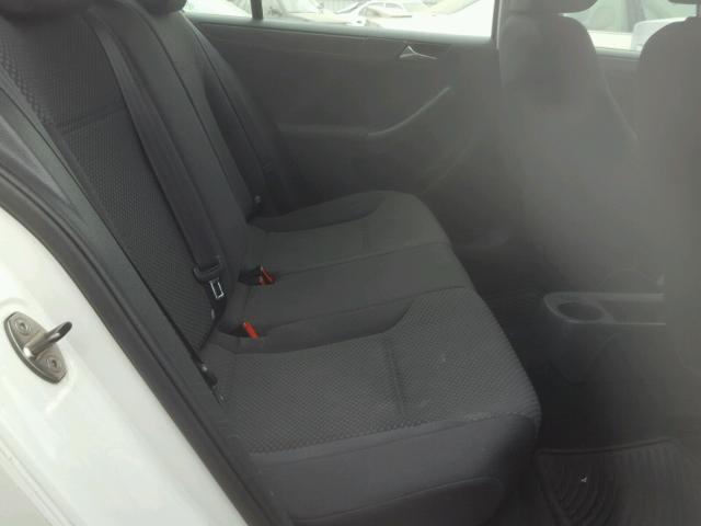3VW2K7AJ1BM086919 - 2011 VOLKSWAGEN JETTA BASE თეთრი ფოტო 6