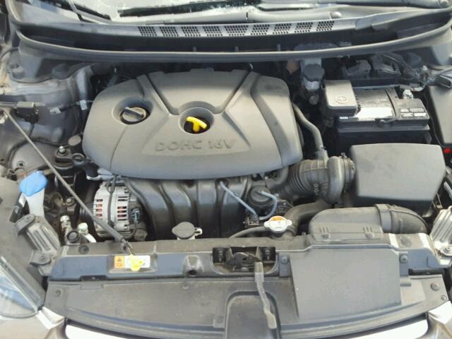 5NPDH4AE5EH474421 - 2014 HYUNDAI ELANTRA SE SILVER photo 7