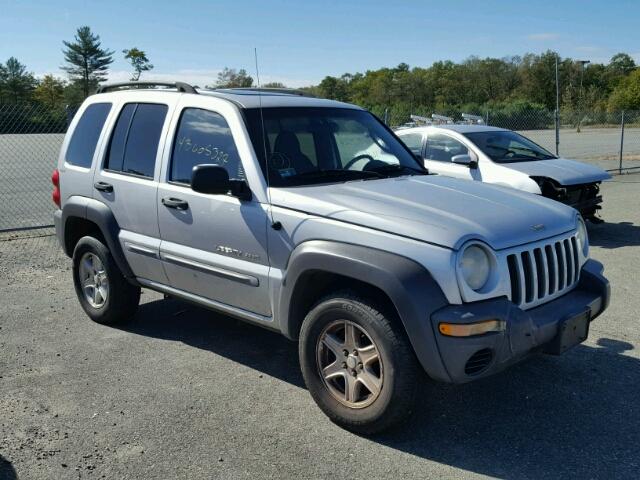 1J4GL48K02W262694 - 2002 JEEP LIBERTY SILVER photo 1