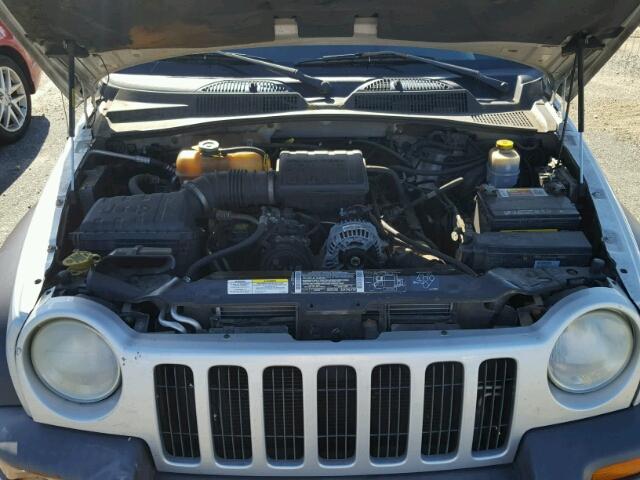 1J4GL48K02W262694 - 2002 JEEP LIBERTY SILVER photo 7