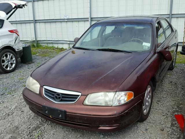 1YVGF22C3Y5104538 - 2000 MAZDA 626 ES MAROON photo 2