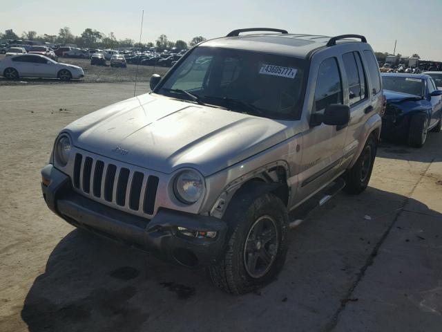 1J4GL48K94W190784 - 2004 JEEP LIBERTY SP SILVER photo 2