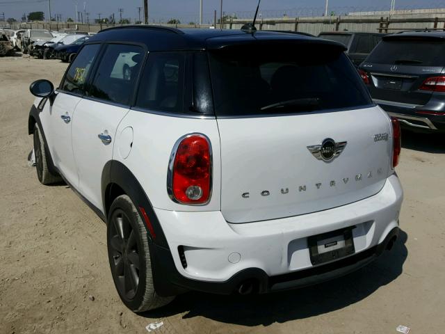 WMWZC3C57EWT00045 - 2014 MINI COOPER S C WHITE photo 3